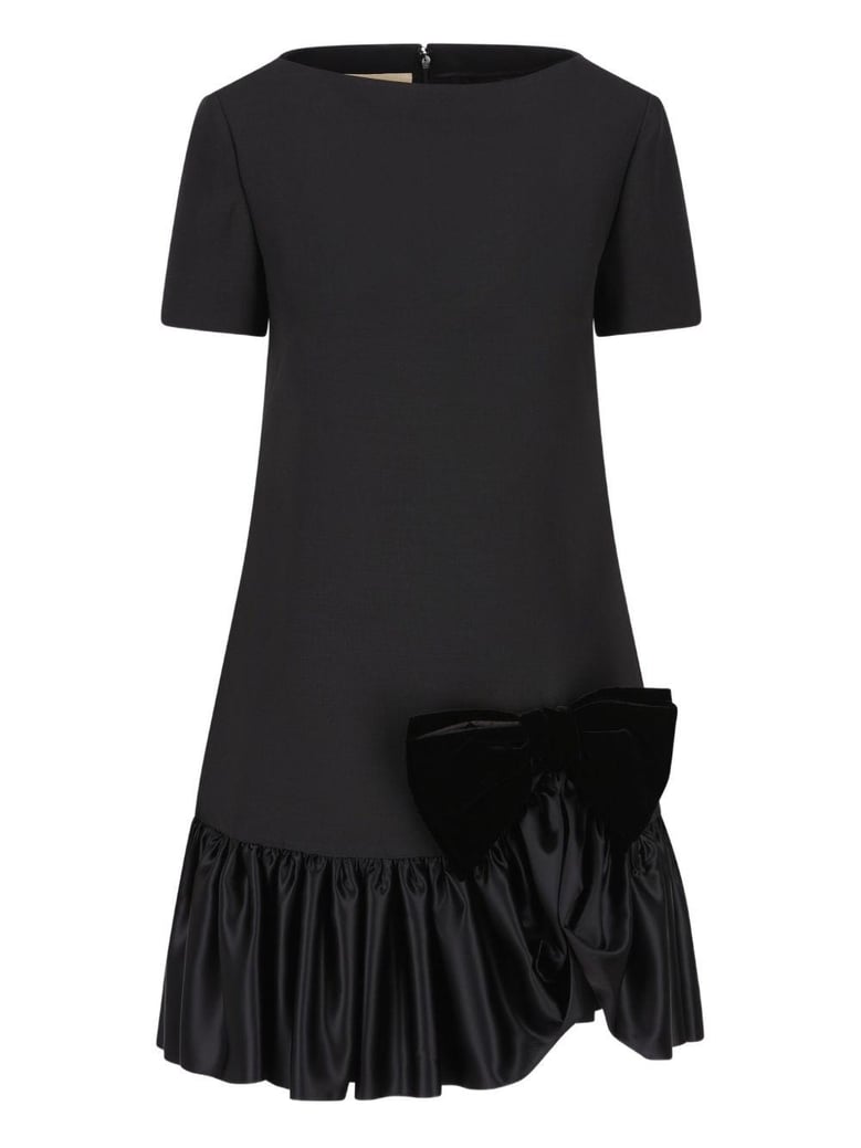 mini dress in crepe couture by Selfnex