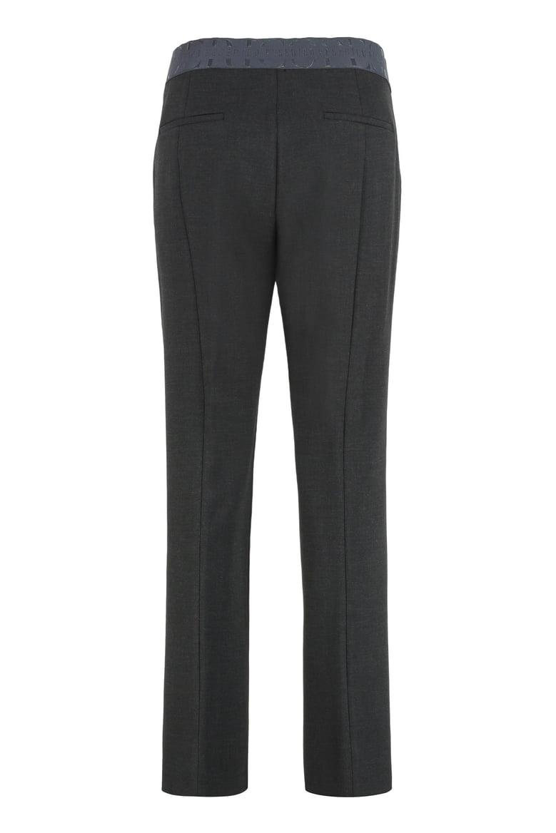 high-waisted trousers with a crease by Selfnex