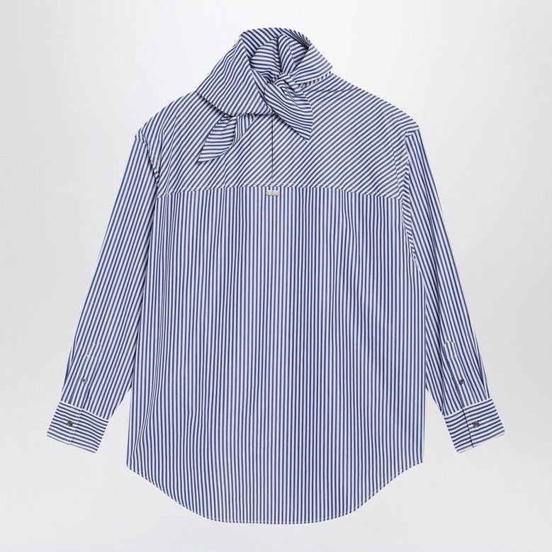 striped bandana blouse by Selfnex