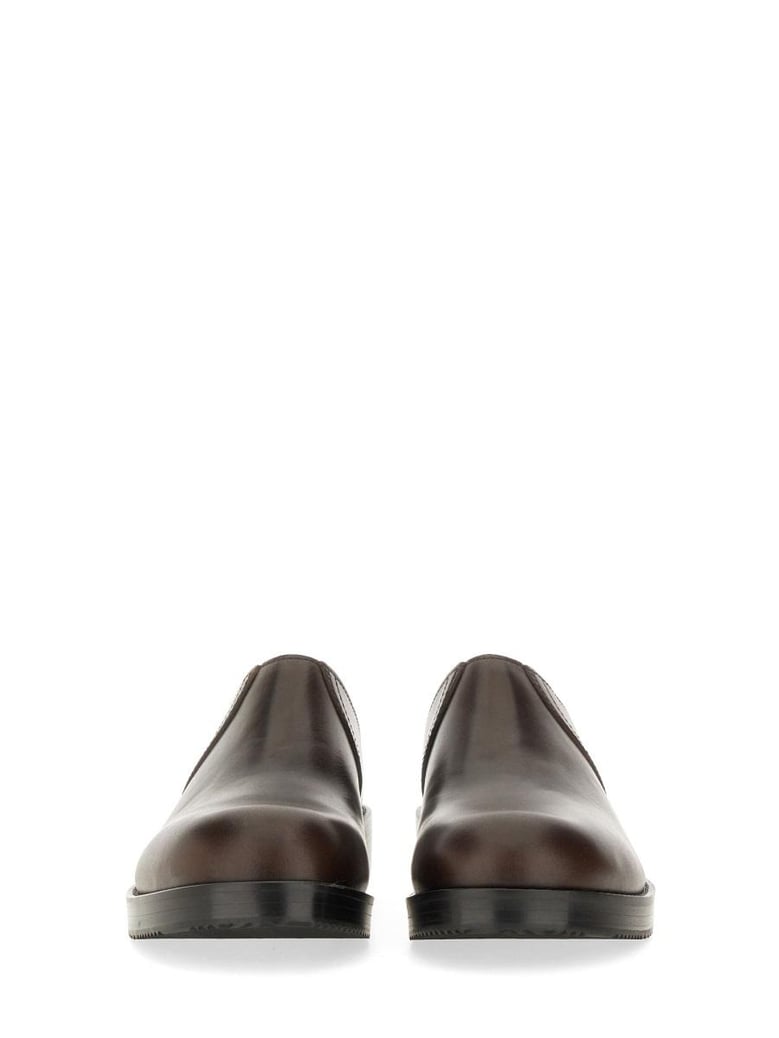 leather clogs by Selfnex