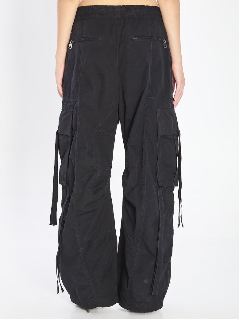 waxed faille cargo pants by Selfnex