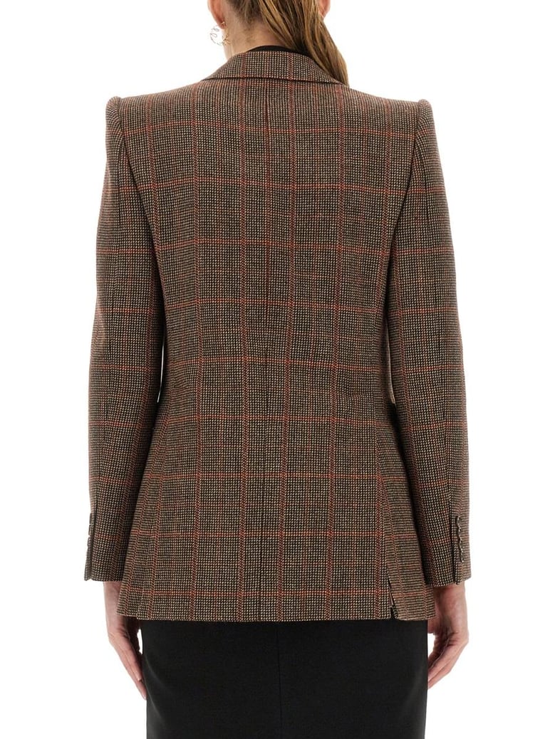 plaid wool tailored jacket by Selfnex