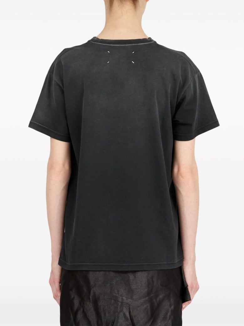 maison margiela reverse logo cotton t-shirt by Selfnex