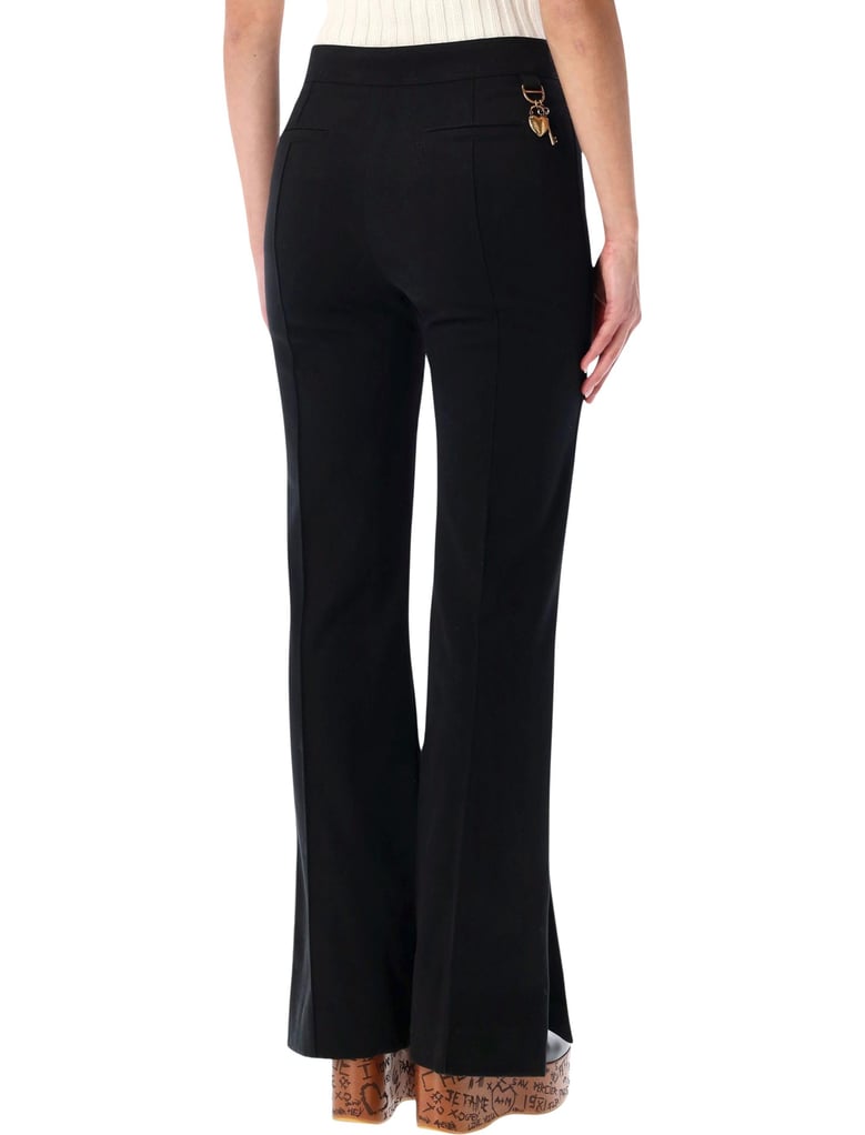 chloé black herringbone cotton tailored trousers by Selfnex