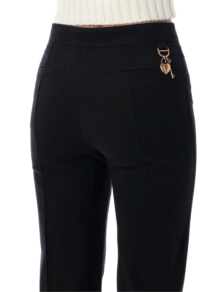 chloé black herringbone cotton tailored trousers by Selfnex