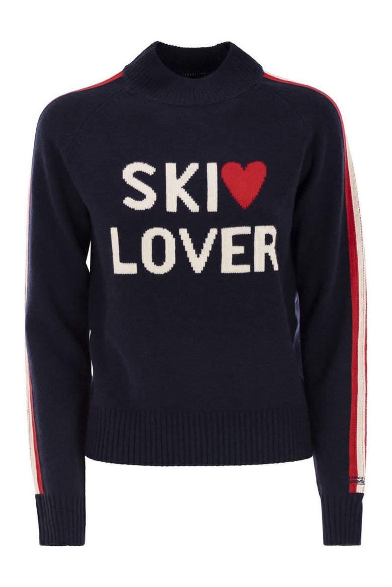 peak - ski lover jacquard turtleneck by Selfnex