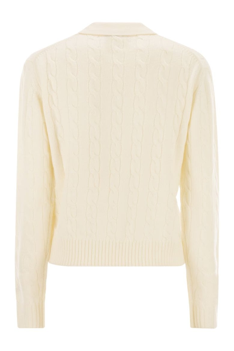 savoy - cable knit wool jumper by Selfnex