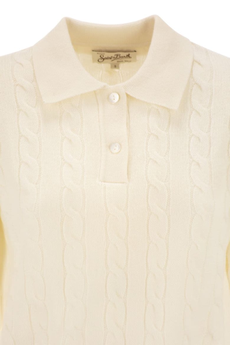 savoy - cable knit wool jumper by Selfnex