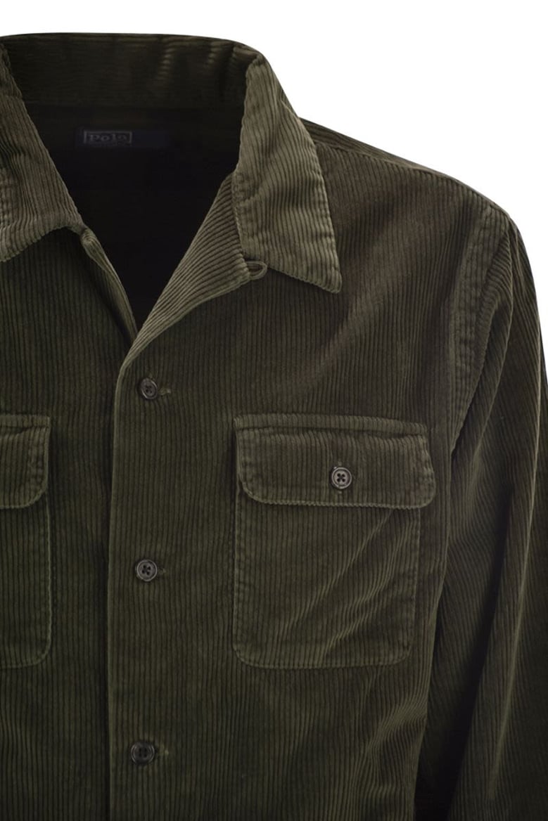 corduroy shirt jacket by Selfnex