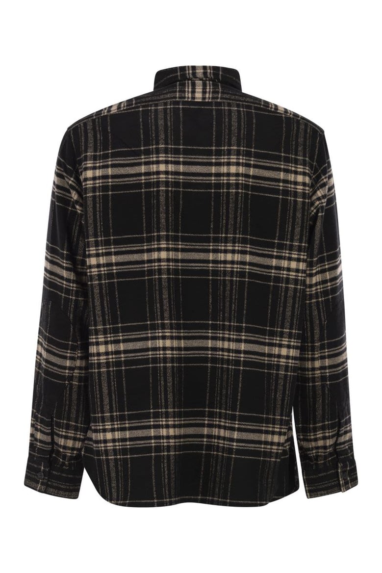 classic-fit flannel tartan shirt by Selfnex