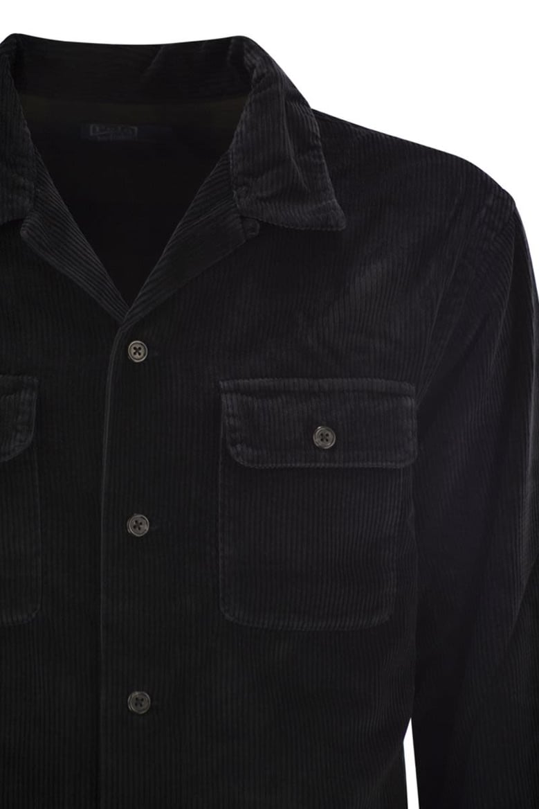 corduroy shirt jacket by Selfnex