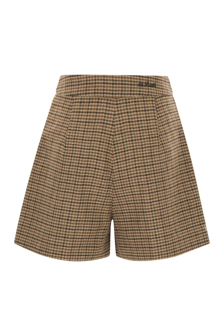 aya - pied de poule patterned shorts by Selfnex
