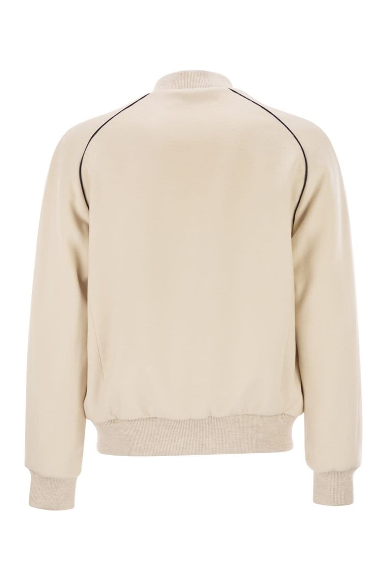 wool and cashmere drap jacket by Selfnex