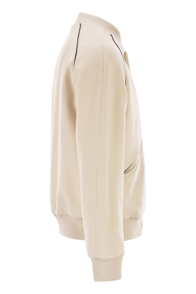 wool and cashmere drap jacket by Selfnex