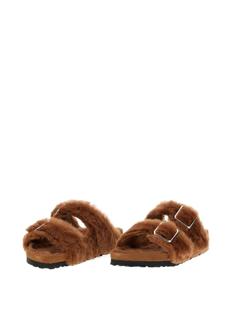 arizona shearling sandals by Selfnex