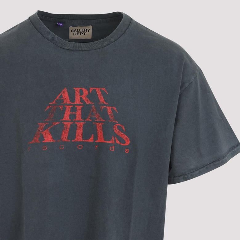 vintage black cotton the force logo tee by Selfnex