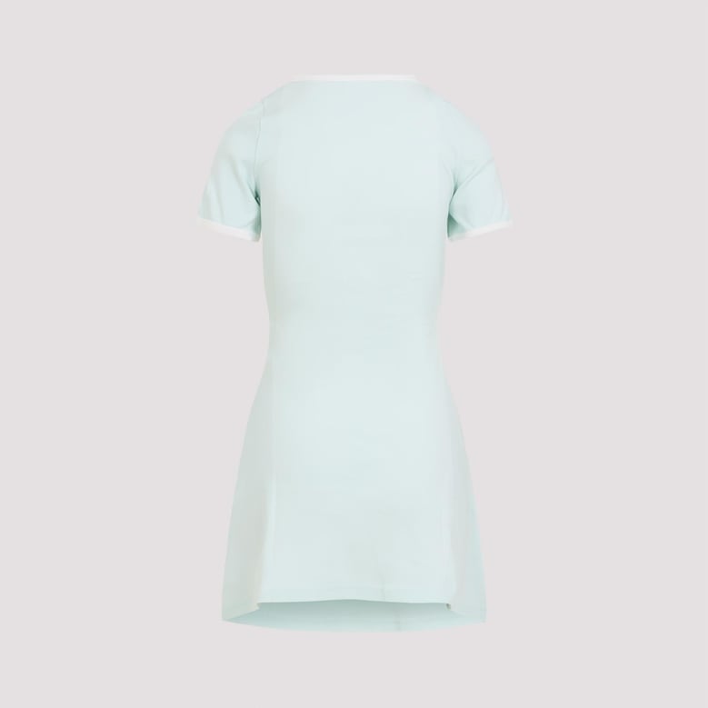 light mint green cotton contrast dress by Selfnex