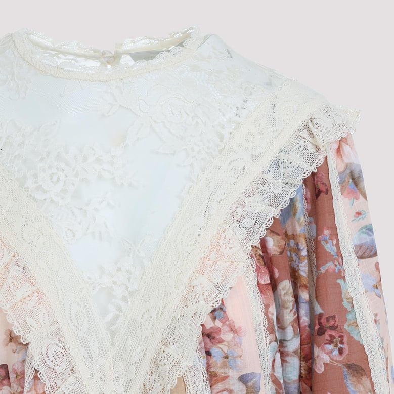 awaken lace trim blouse by Selfnex