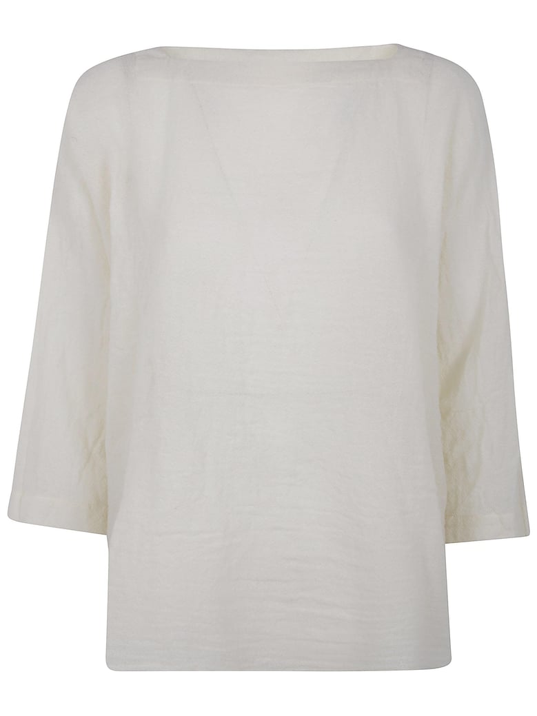 camicia quadrato washed wool shirt by Selfnex
