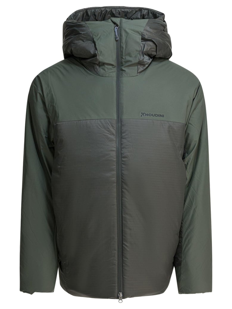 green recycled polyester jacket by Selfnex