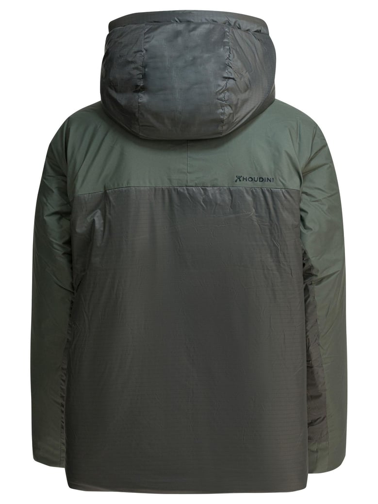 green recycled polyester jacket by Selfnex