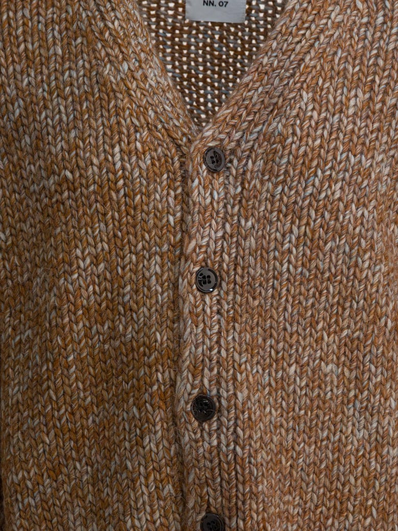 beige wool alpaca blend knitwear by Selfnex
