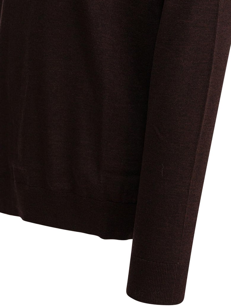 brown organic cotton knitwear by Selfnex