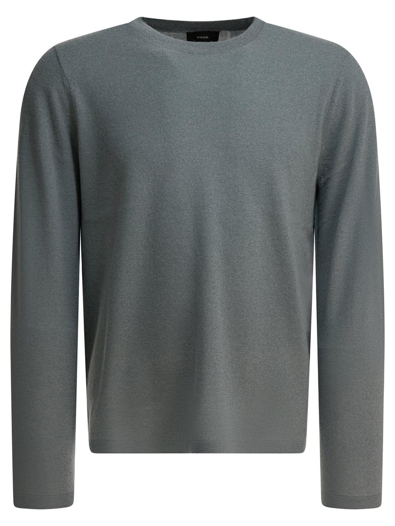 grey cashmere silk knitwear by Selfnex