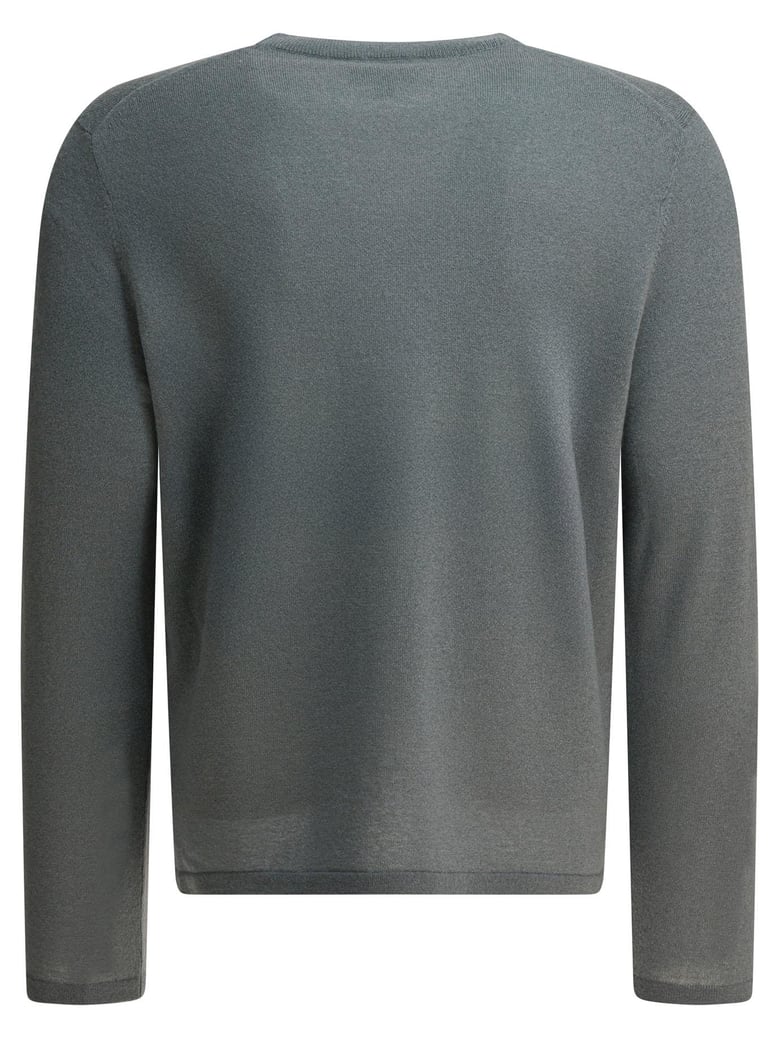 grey cashmere silk knitwear by Selfnex
