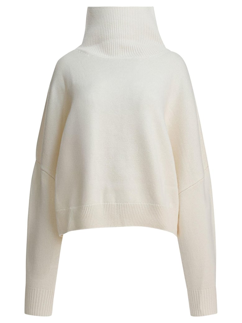 ivory wool cashmere knitwear by Selfnex