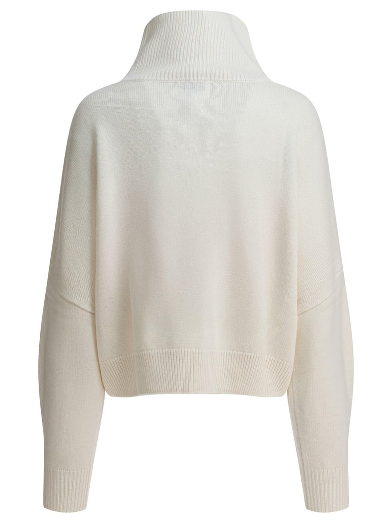 ivory wool cashmere knitwear by Selfnex