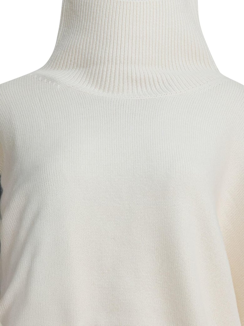 ivory wool cashmere knitwear by Selfnex
