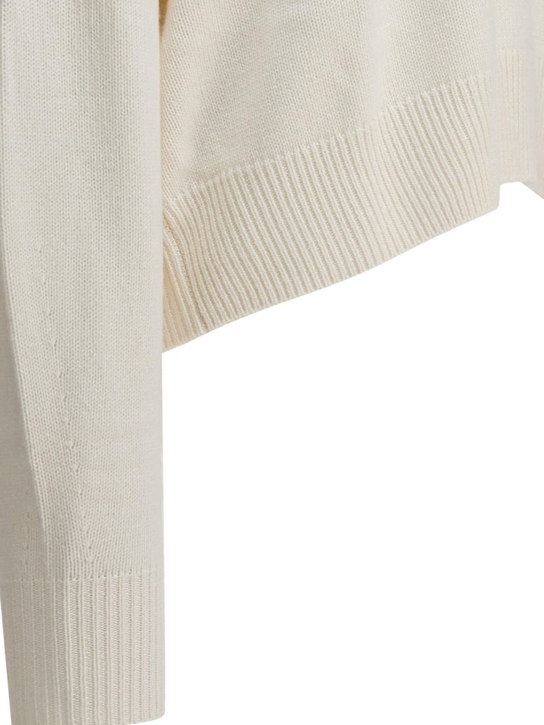 ivory wool cashmere knitwear by Selfnex