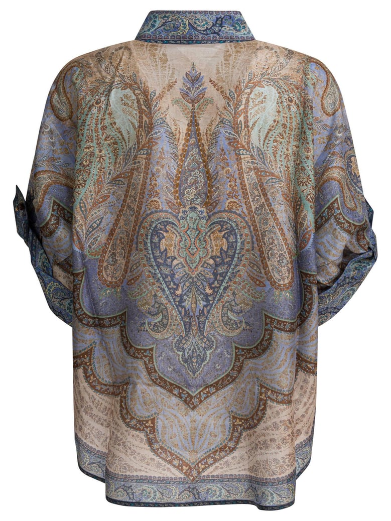 multicolor silk shirt by Selfnex