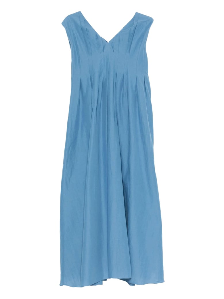 cotton and ramie piega dress by Selfnex
