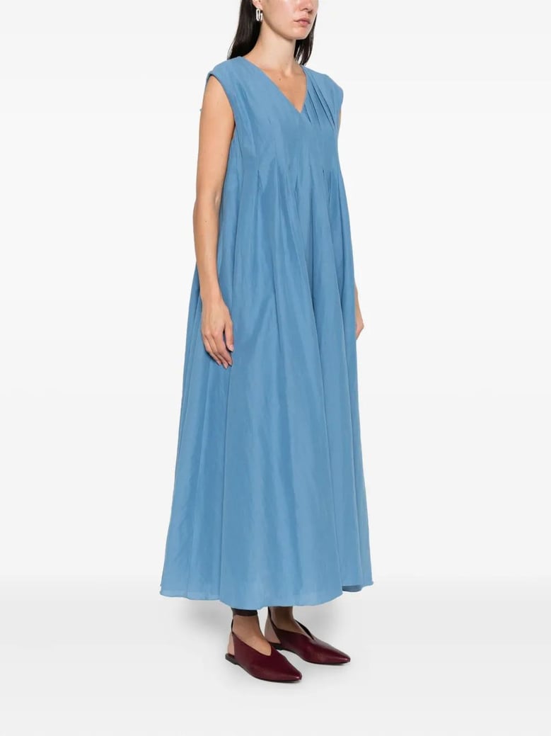cotton and ramie piega dress by Selfnex