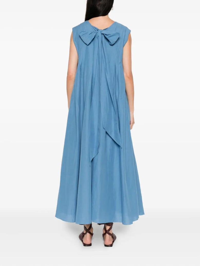 cotton and ramie piega dress by Selfnex