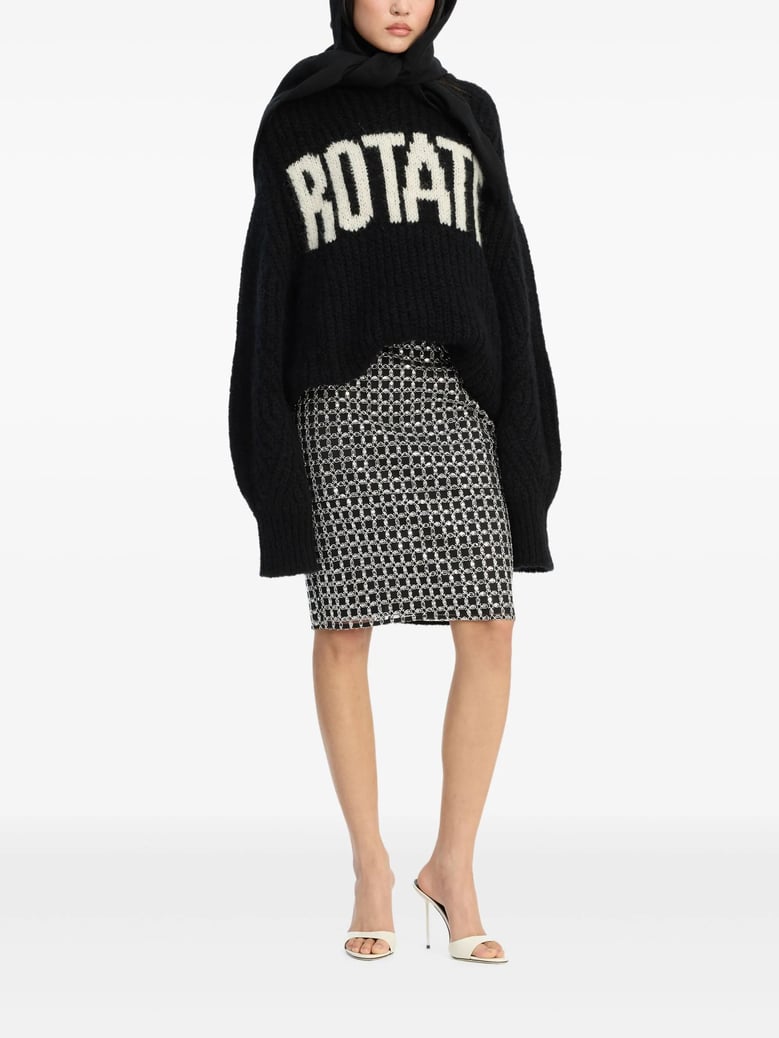 knitted logo sweater by Selfnex