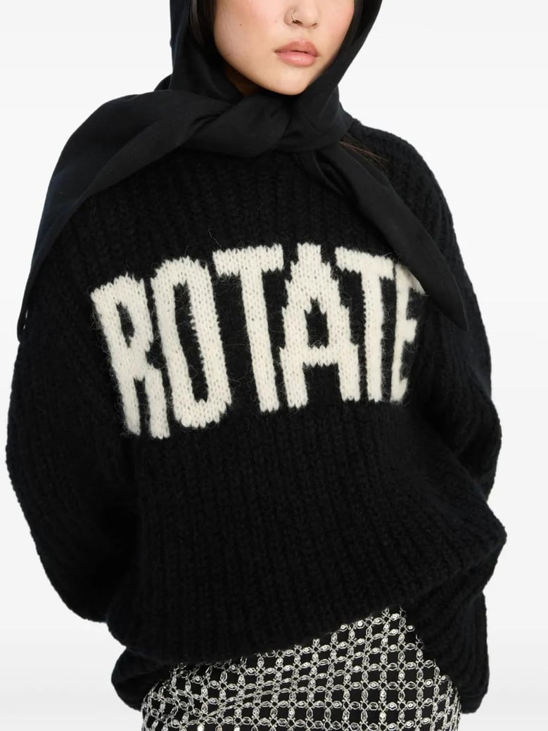 knitted logo sweater by Selfnex