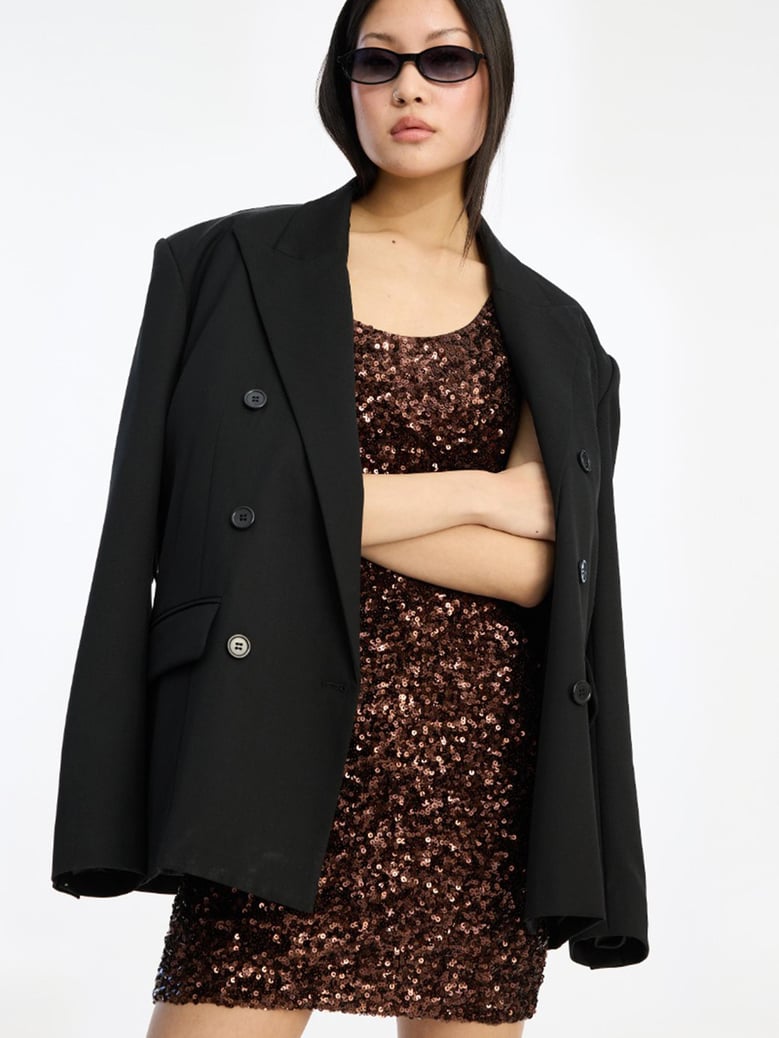 sequins sleeveless dress by Selfnex