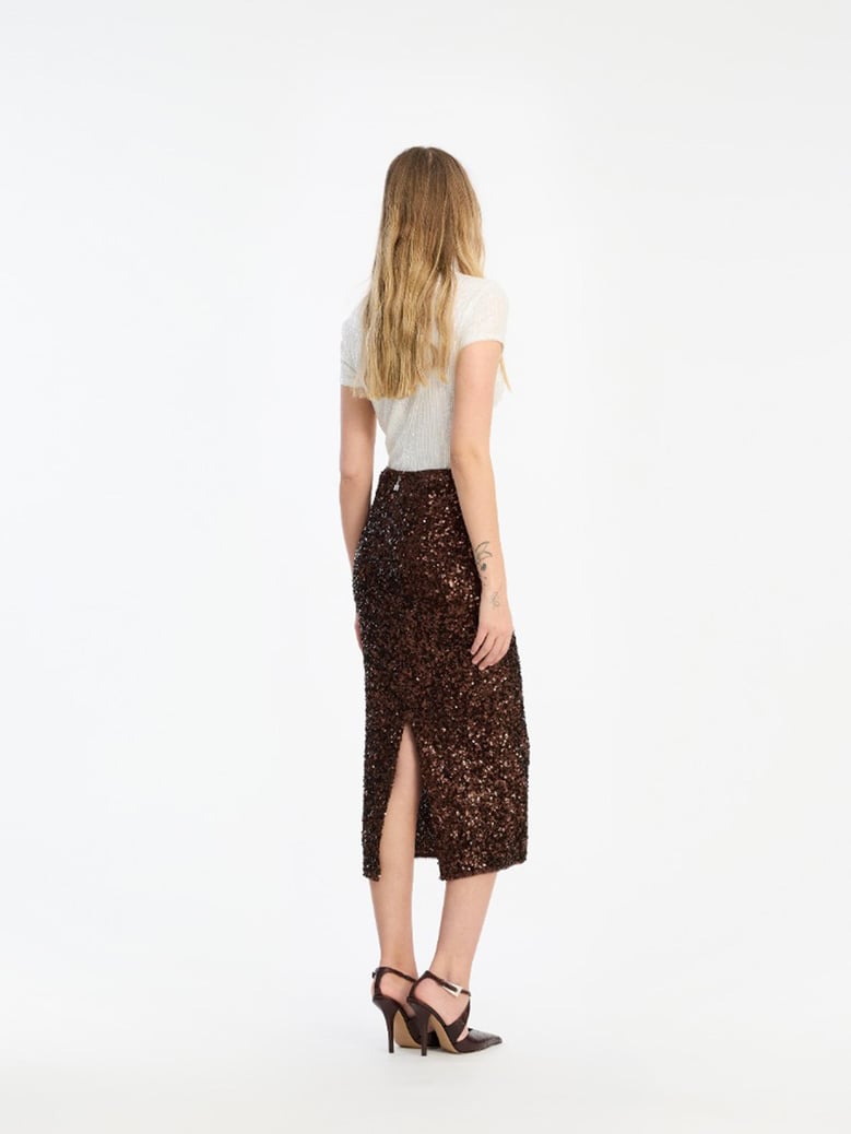 sequin pencil skirt by Selfnex