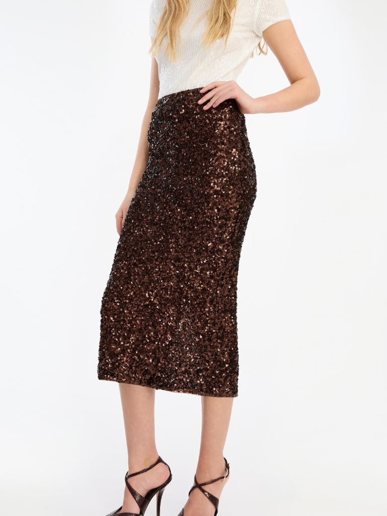 sequin pencil skirt by Selfnex