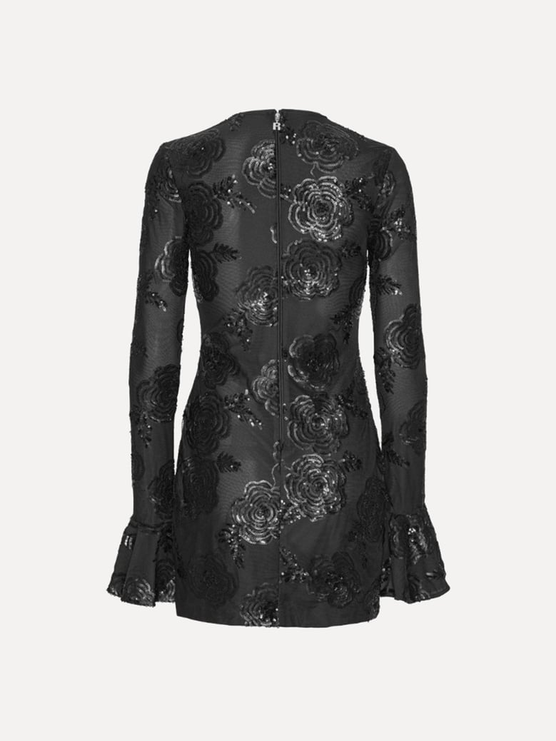 sequins ls mini dress by Selfnex
