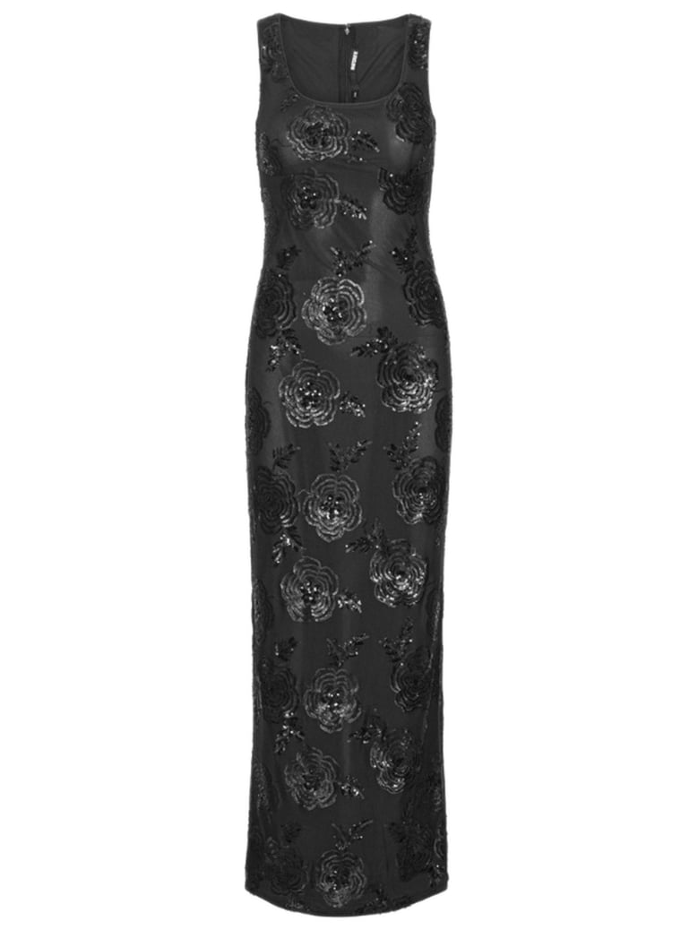 sequins fitted maxi dress by Selfnex