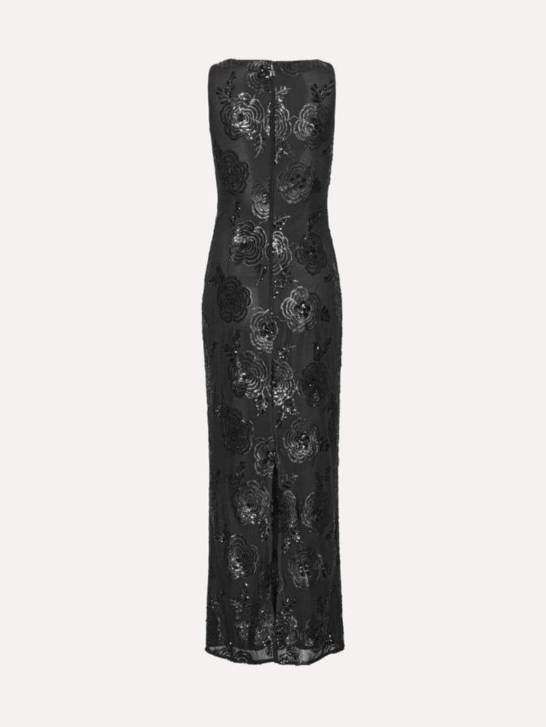sequins fitted maxi dress by Selfnex