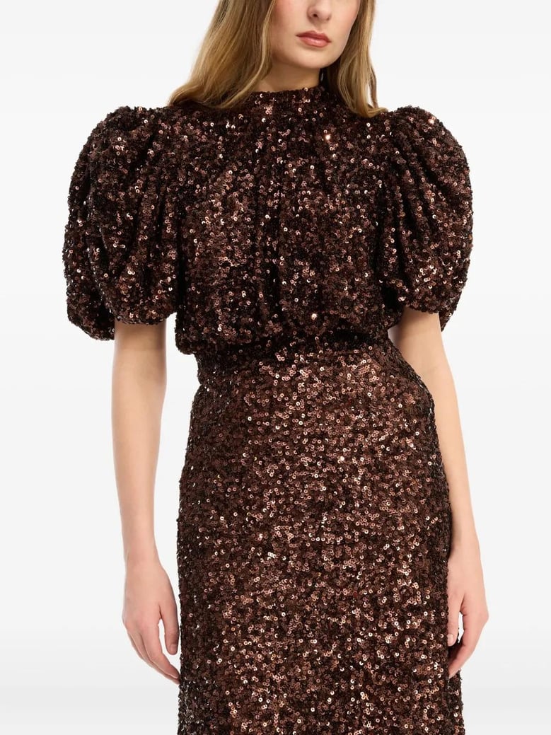sequin midi dress by Selfnex