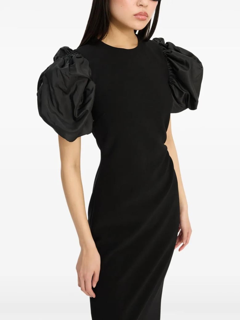 midi puff dress by Selfnex