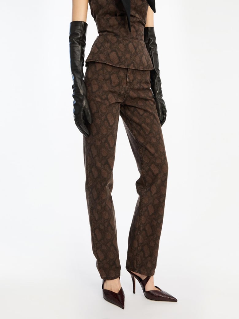 printed jeans by Selfnex