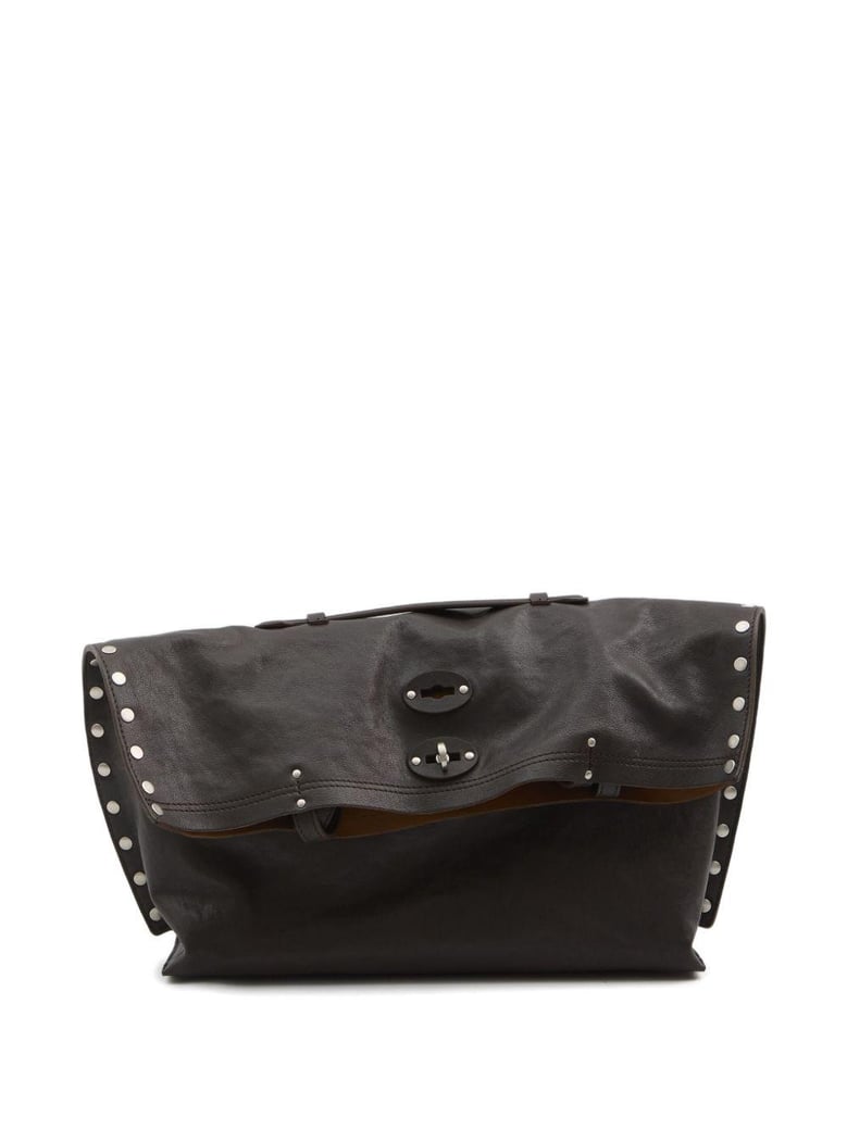 a spasso tabacco medium leather handbag by Selfnex
