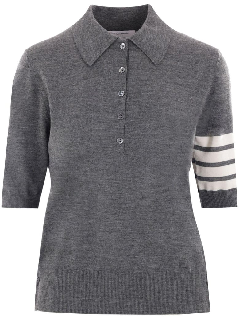 wool polo shirt by Selfnex